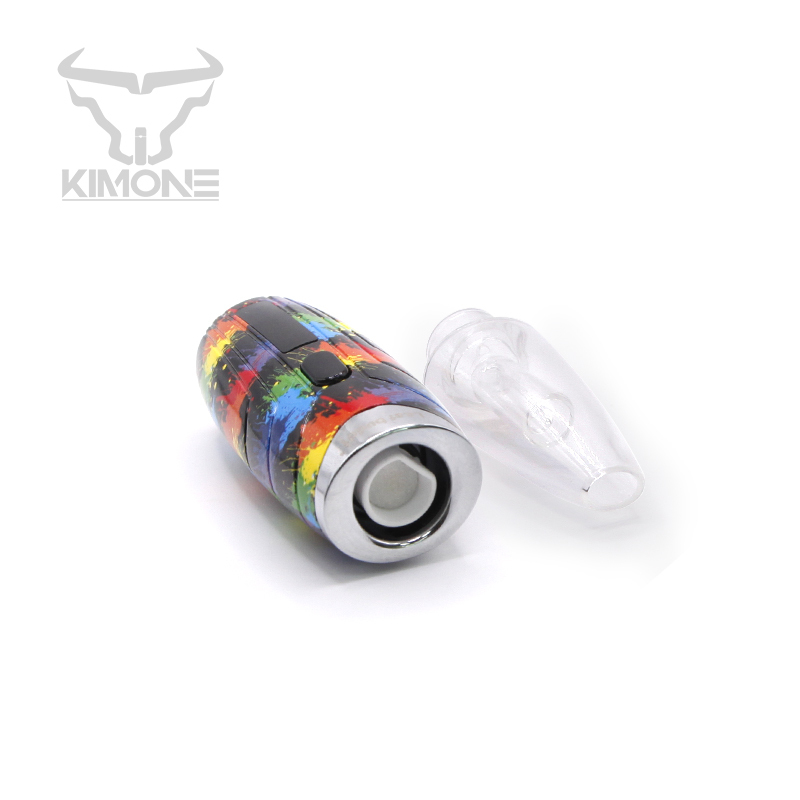 KIMONE Custom Glass Tank 0.8ohm Resistance Quartz Coil Wax Vaporizer Kit