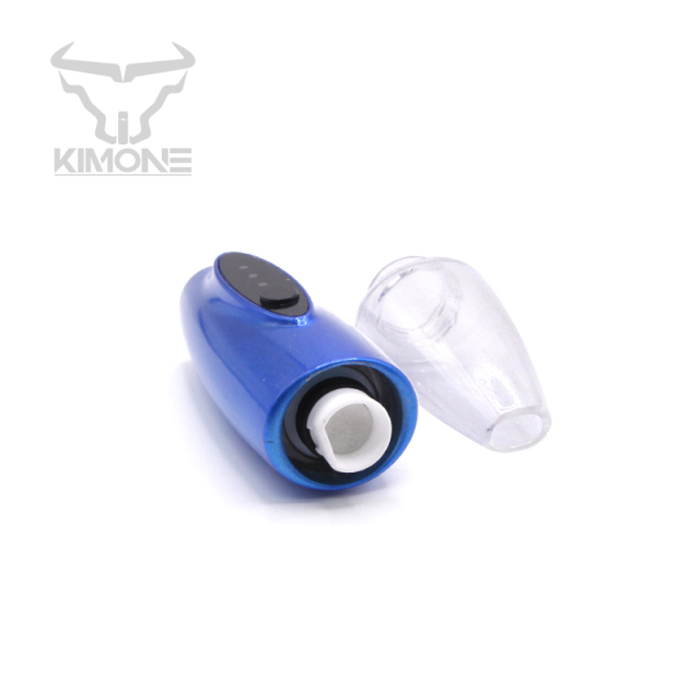 KIMONE Custom Glass Tank 0.8ohm Resistance Quartz Coil Wax Vaporizer Kit