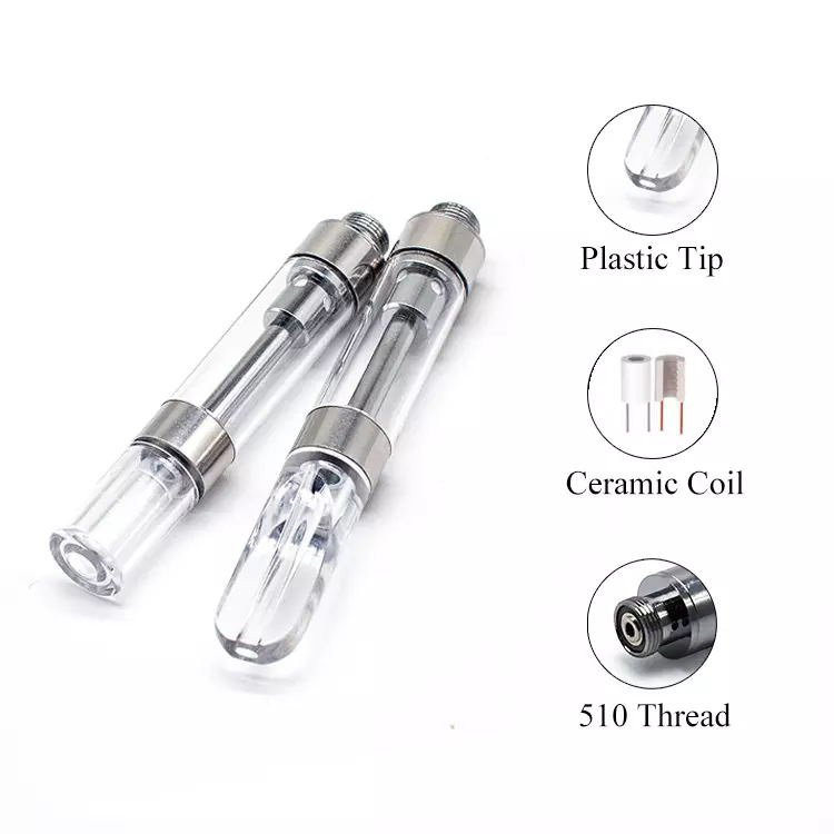 Full Glass 510 Empty Cartridges | 2*2.0mm 1.4ohm