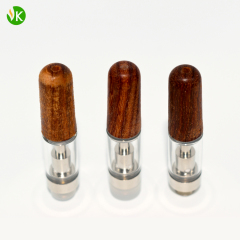 Wood Tip Ceramic Vape Cartridge | 0.8ml/1.0ml Empty