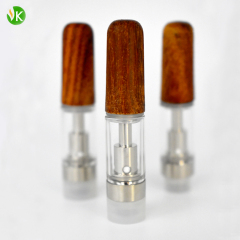 Wood Tip Ceramic Vape Cartridge | 0.8ml/1.0ml Empty