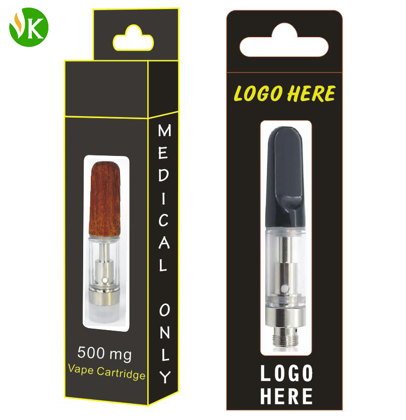 Wood Tip Ceramic Vape Cartridge | 0.8ml/1.0ml Empty