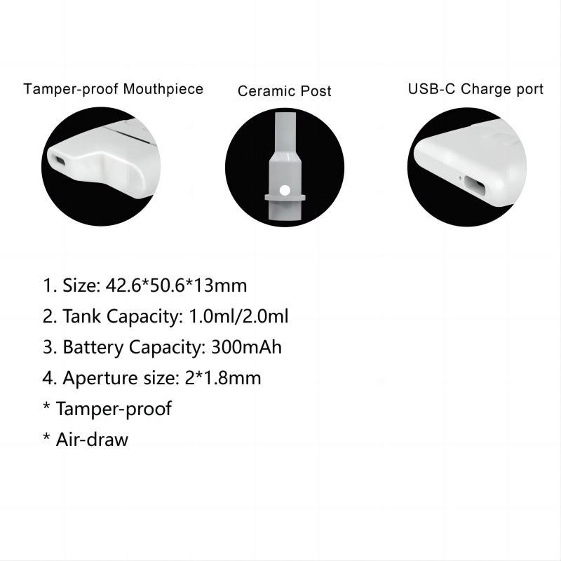 Pure Taste Lead-Free Hemp Vape | Full Ceramic 1ml Pod