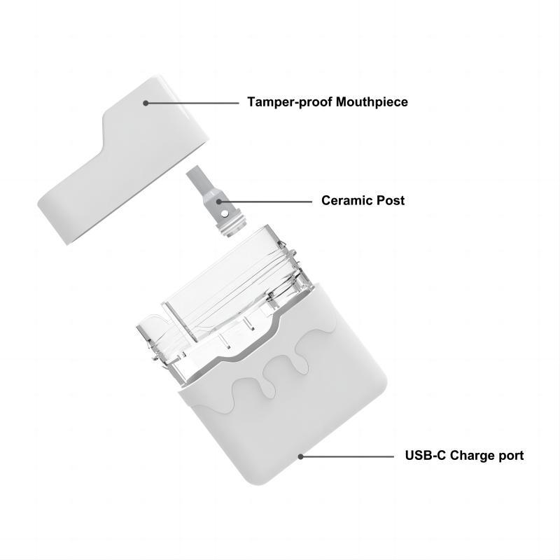 Lead-Free Just CBD Vape | Full Ceramic 1ml Type-C Pod
