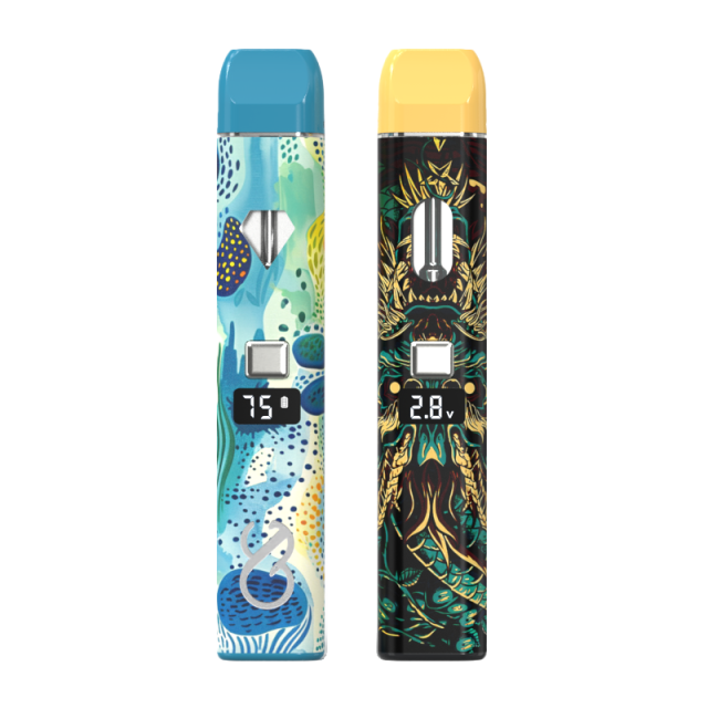 USA/CAN Leerer Dab Pen | 0,5/1,5 ml Edelstahl-Keramikspule