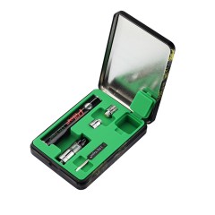CBD wax vape kit with an iron box package