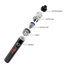 CBD wax vape pen kit with ceramic coil