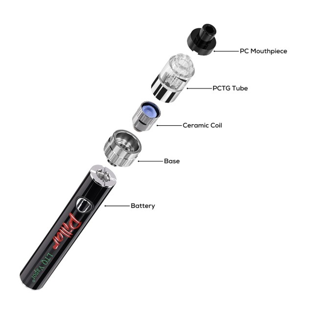 CBD wax vape pen kit with ceramic coil