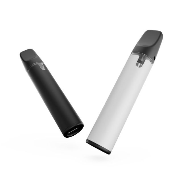 Round CBD Pen | 1ml Empty Pod, Lead-Free Ceramic Coil
