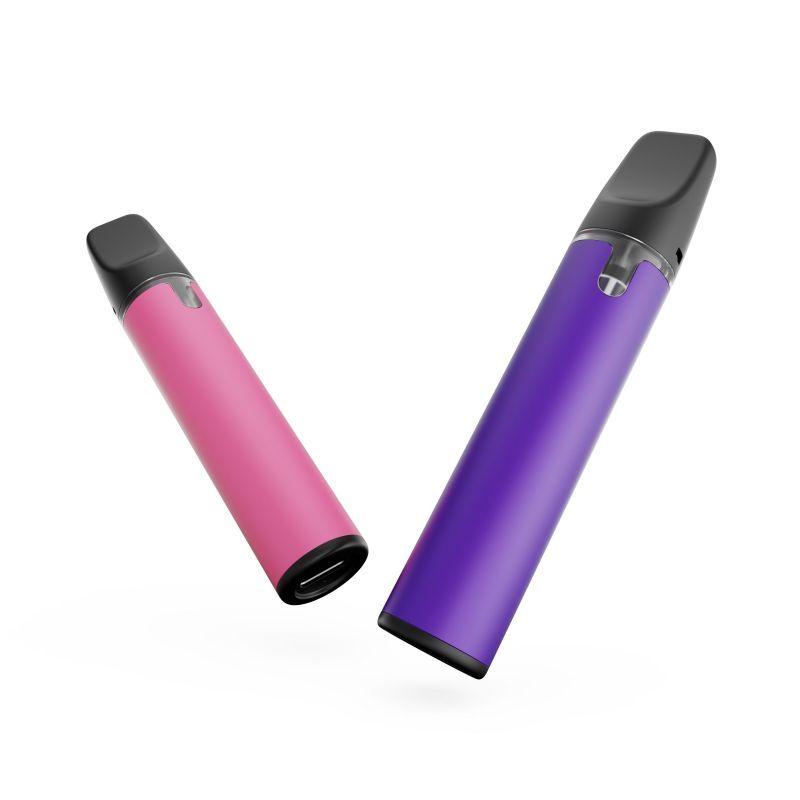 Round CBD Pen | 1ml Empty Pod, Lead-Free Ceramic Coil