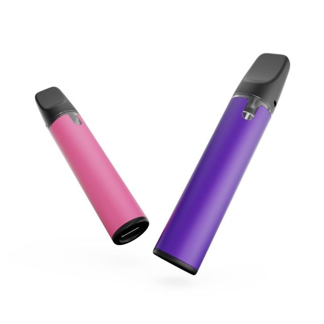 Round CBD Pen | 1ml Empty Pod, Lead-Free Ceramic Coil