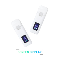 weißer CBD-Vape-Pen mit Display