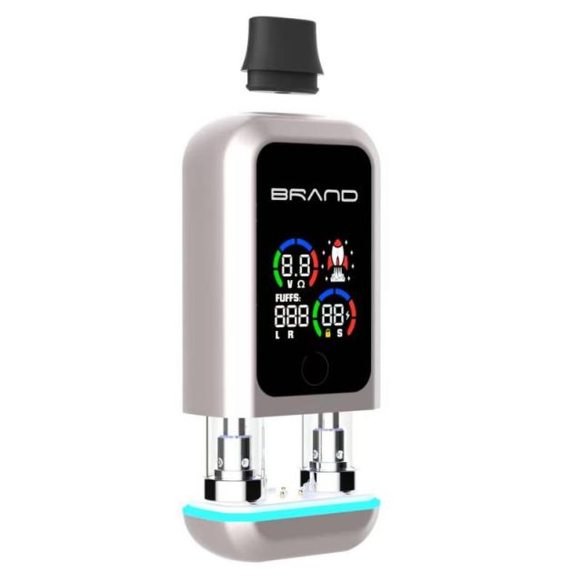 Dual cbd cartridge battery with big screen
