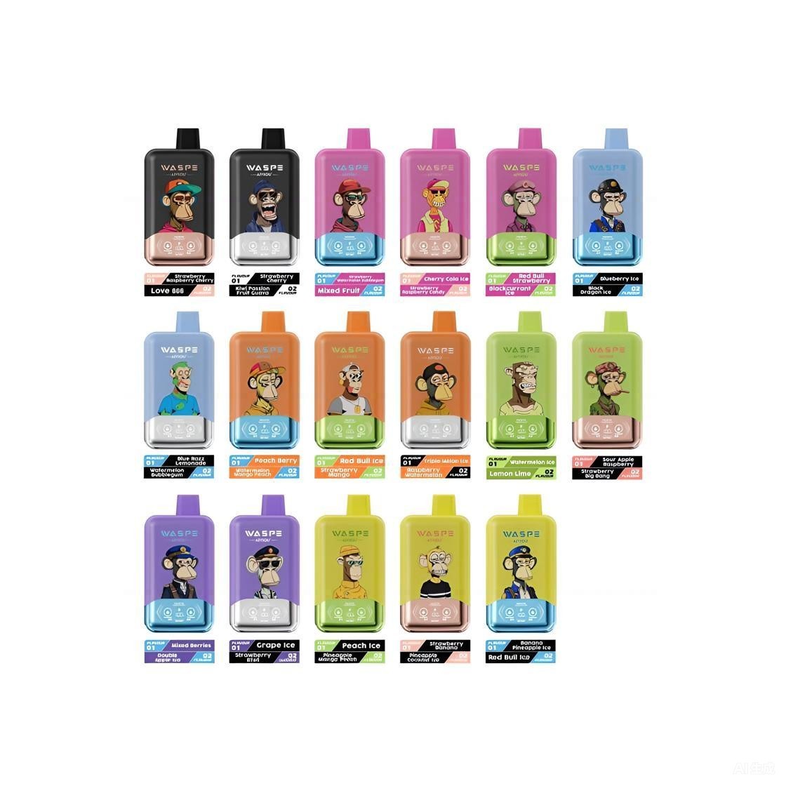 20 flavor in stock double flavor disposable vape pen