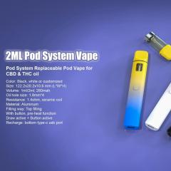 Inhale and button activated pod system cbd vape kit
