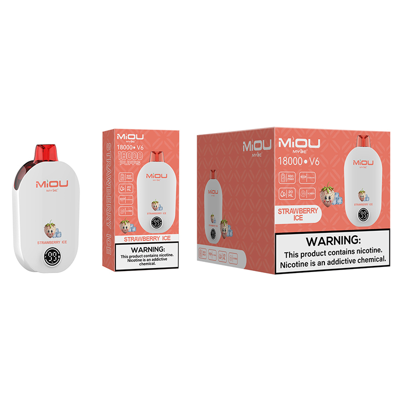 miou v6 disposable ecig with package