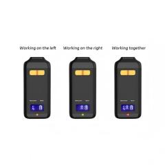 1+1ml dual tank postless button switch flavor CBD vape