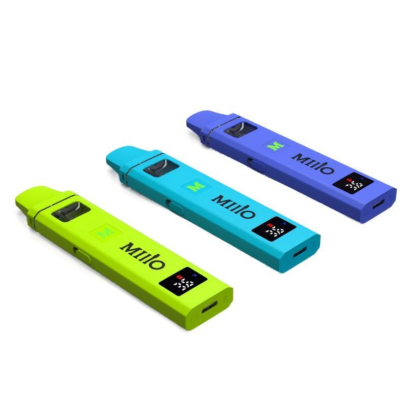 CBD vape with the digital screen show parameters