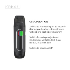 2 ml all-in-one CBD vape use operation