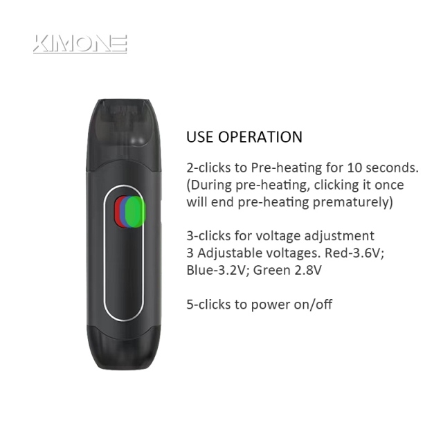 2 ml CBD vape use operation