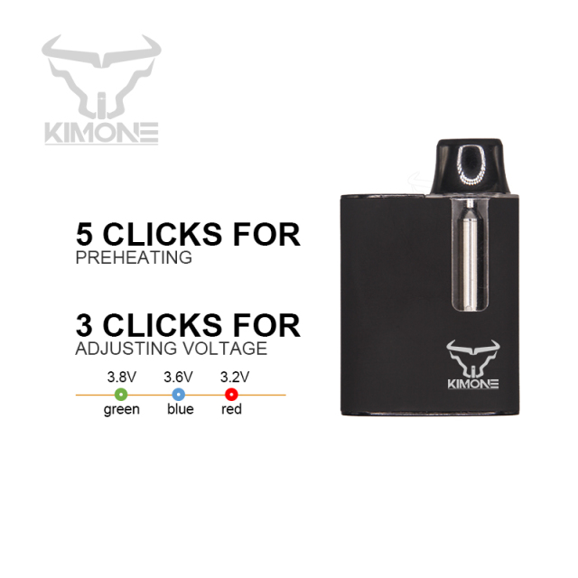 3 ml Fassungsvermögen CBD-Vaporizer für dickflüssiges Öl -5