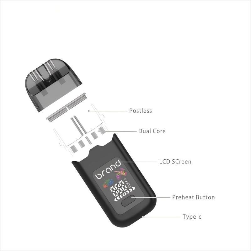 Postless design CBD vape drawing