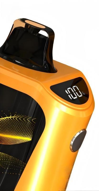 Side profile of the Y18 device showing one of the dual screens and sleek ergonomic design