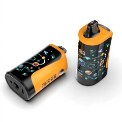 Sleek and Modern Design of Y18 35000 Puff Disposable Vape in Yellow - Front and Side View