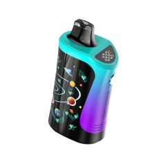 Y18 Full Screen 35000 Puff Disposable Vape - Curved Dual Screen Display showing battery and e-liquid level