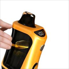 Hand Holding Y18 Full Screen Disposable Vape, Demonstrating Screen