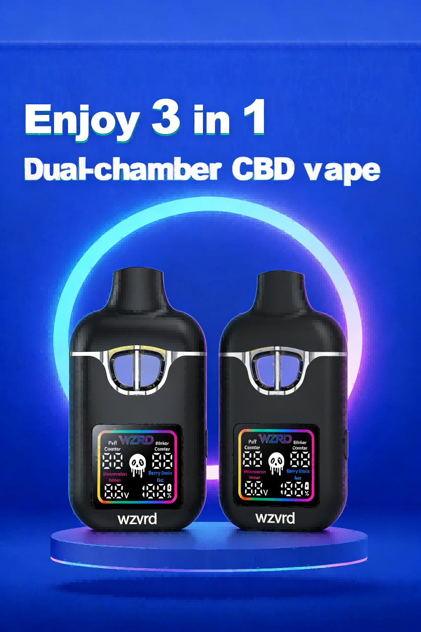 KIMONE AY036 Postless Dual-chamber CBD Vape Device with Full Screen Display