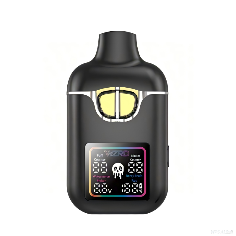 Black postless dual-flavor CBD vape