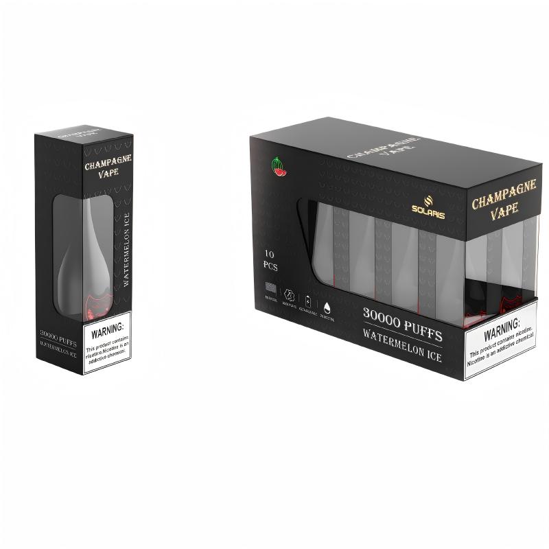 Champagne Bottle 30000 Puff Disposable Vape wholesale packaging bulk display