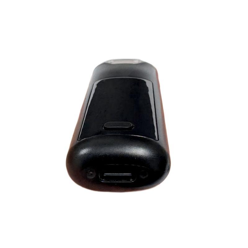 bottom side view of MG01 vape pen with Type-C charging port and a postless base design