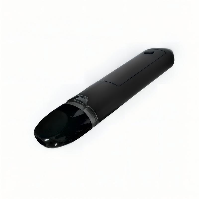 MG01 vape pen inverted – showing no center post and a ceramic dual-coil structure