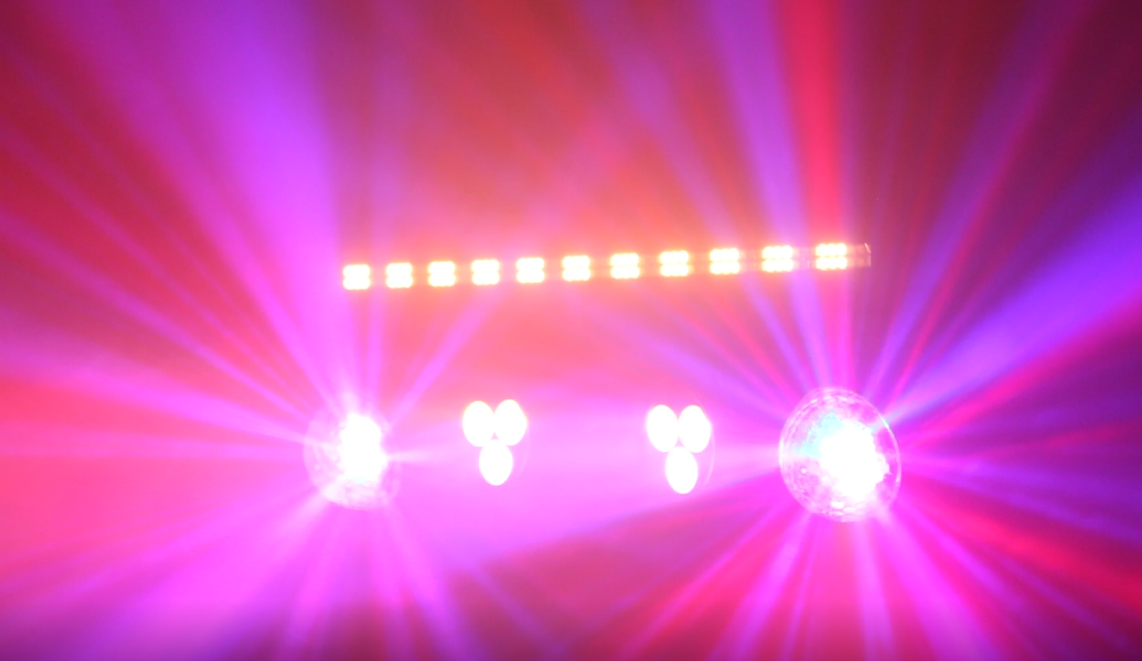 LED mix bar strobe par light laser and with crystal remote control