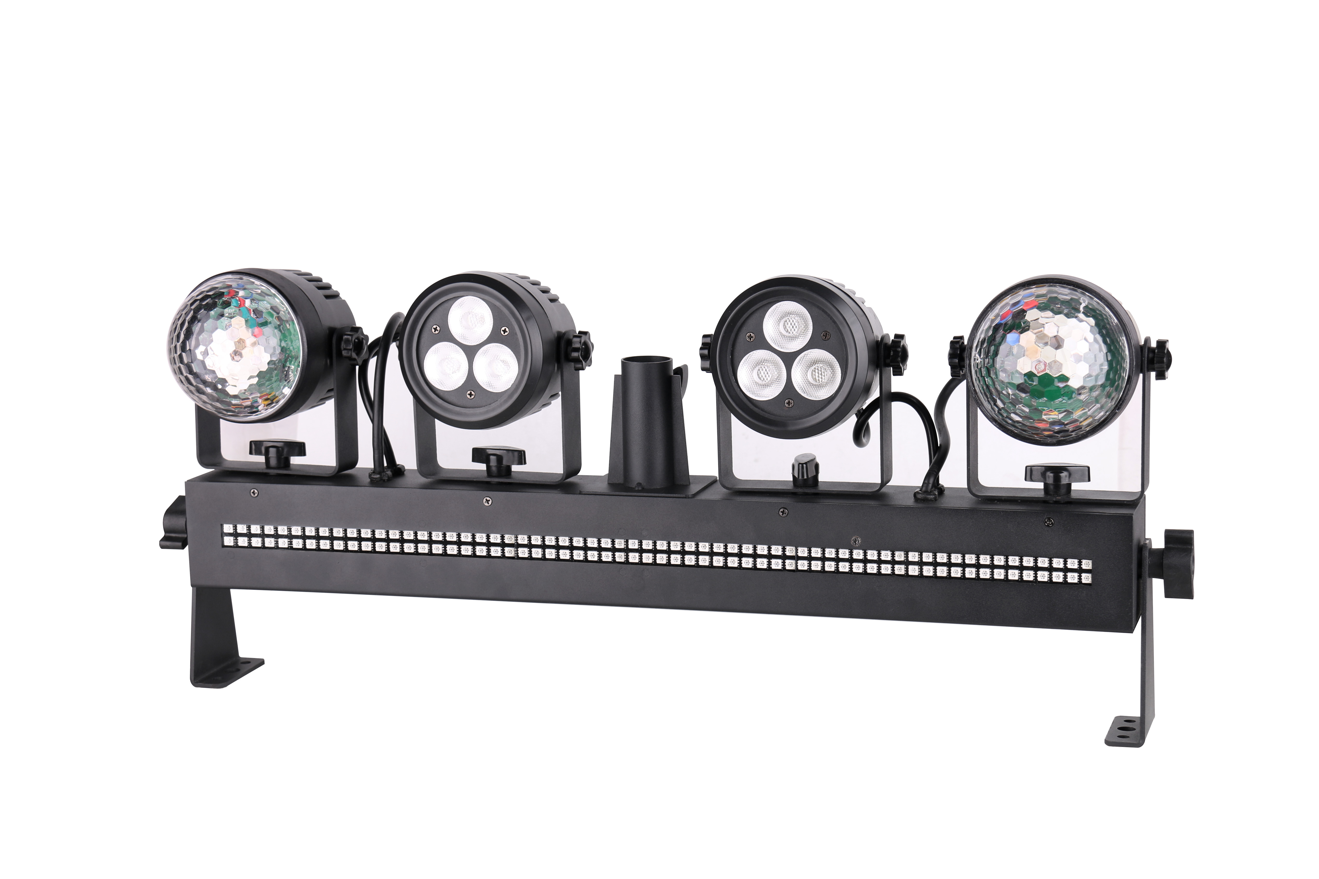 LED mix bar strobe par light laser and with crystal remote control