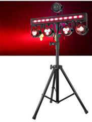 LED mix bar strobe par light laser and with crystal remote control