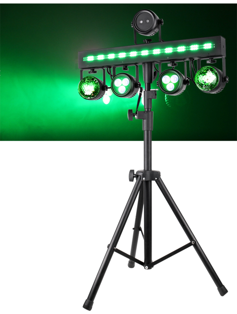 LED mix bar strobe par light laser and with crystal remote control