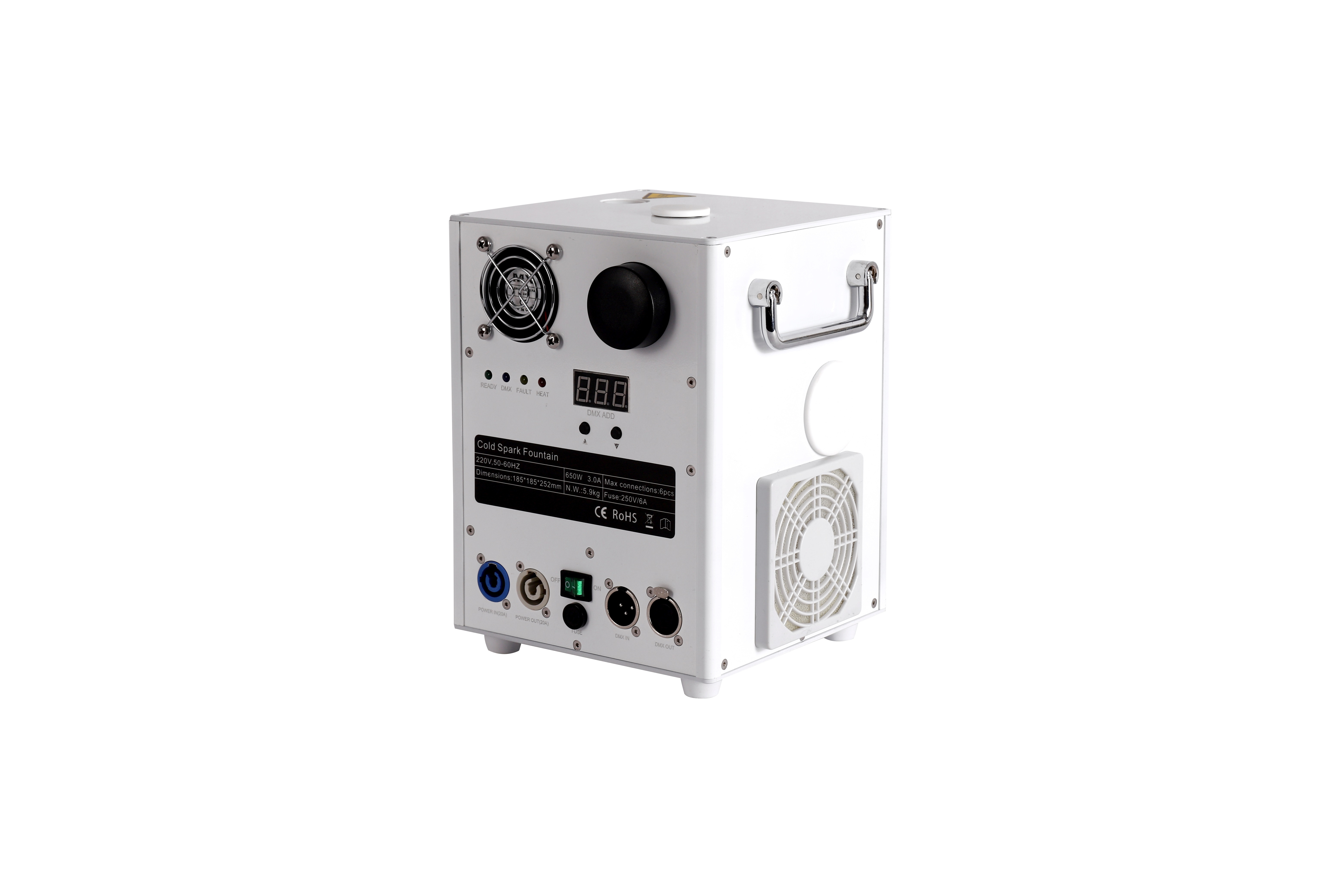 650W Spark Machine white color