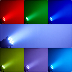 mini 7led par light rgbwuv 5in1