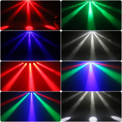 5pcs 40w rgbw 4in1 led spot light