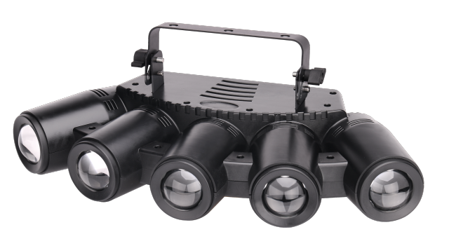 5pcs 40w rgbw 4in1 led spot light