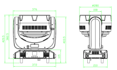19*40W LED 4in1 Bee eye moving head light