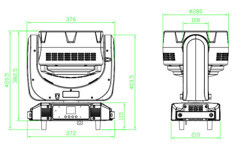 19*40W LED 4in1 Bee eye moving head light