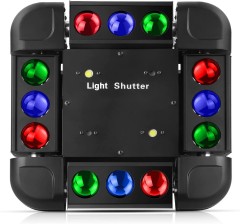 12LED RGBW Moving head light with laser