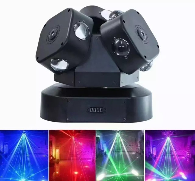 3Arms Moving Head Light with laser