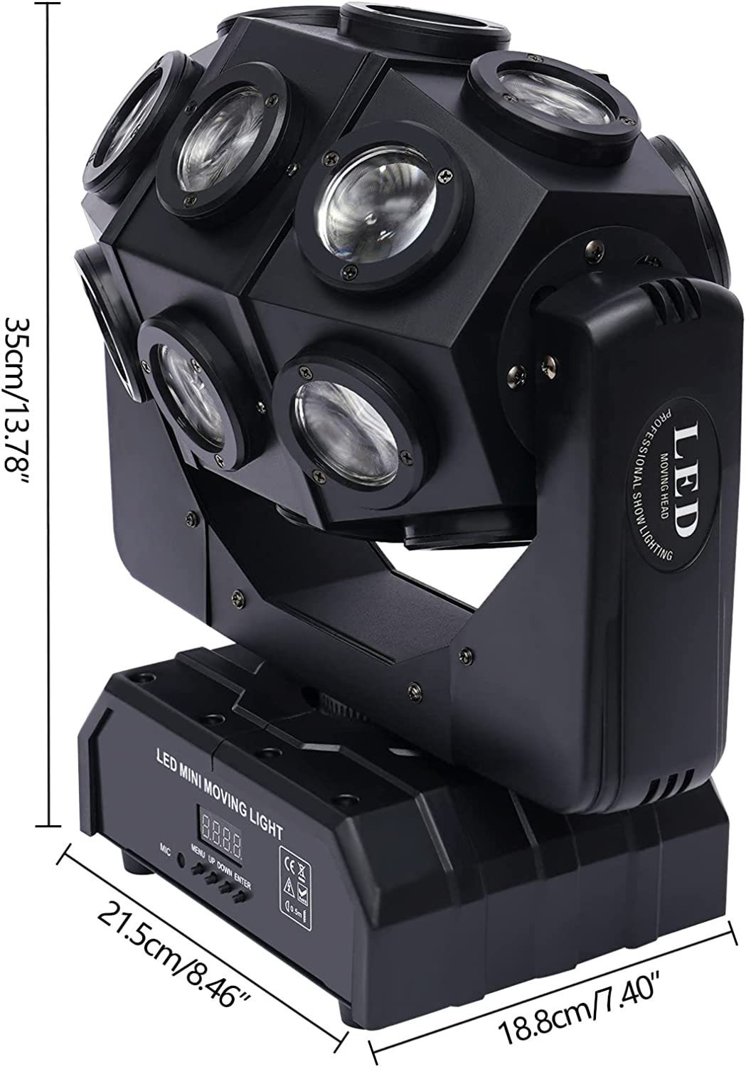 18LED Moving Beam Light With Laser
