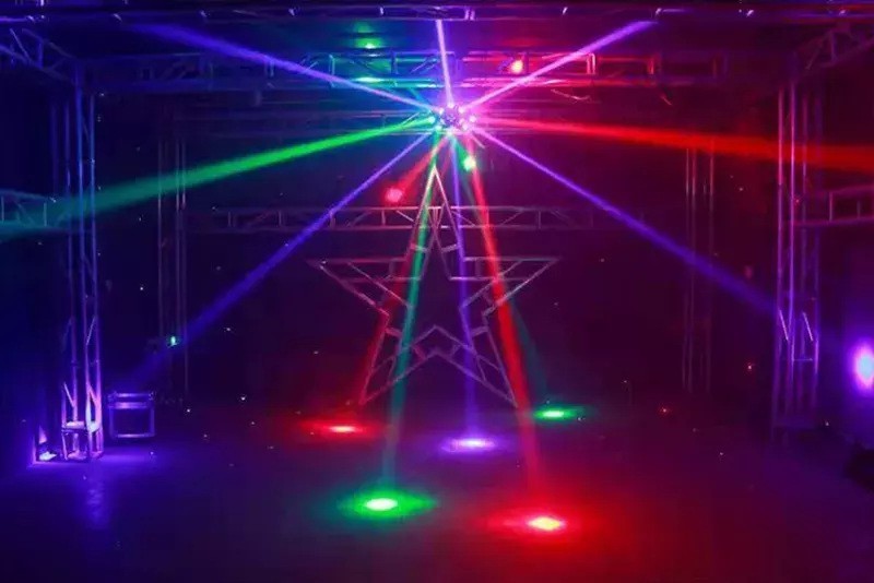 3Head RGBW 4in1 Moving Head Light With Laser RGB