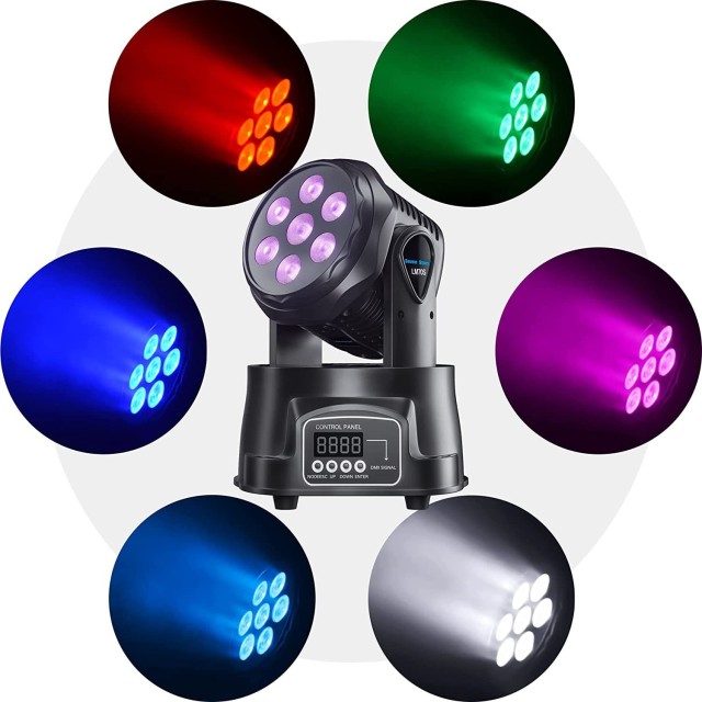 7LED Moving Head Light RGBW 4in1